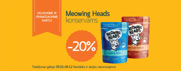 Meowing Heads konservams -20%