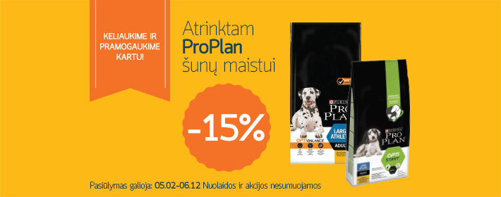 Atrinktam ProPlan šunų maistui -15%