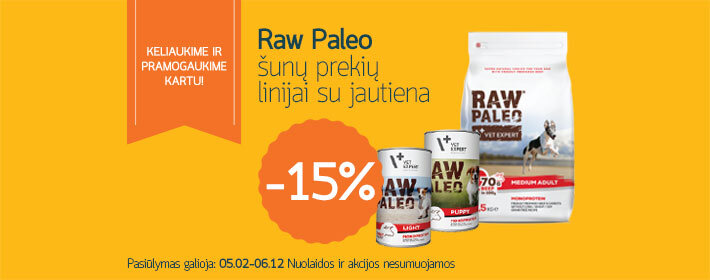 Raw Paleo šunų maisto linijai su jautiena -20%