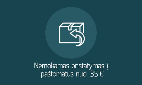 Nemokamas pristatymas į paštomatus nuo 35 Eur