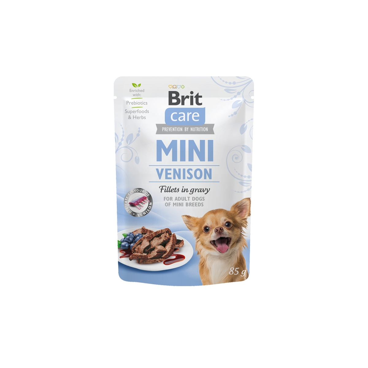Brit Care Mini konservai šunims su elniena ir triušiena, 85 g - 
