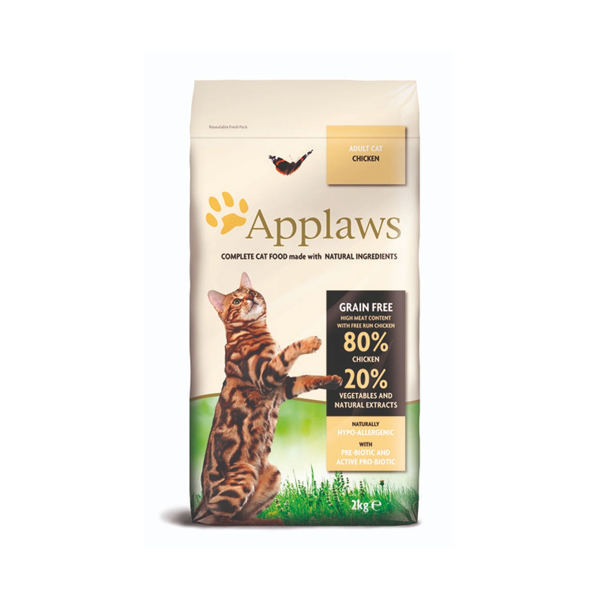 Applaws Adult Cat sausas maistas katėms su vištiena, 2 kg - 