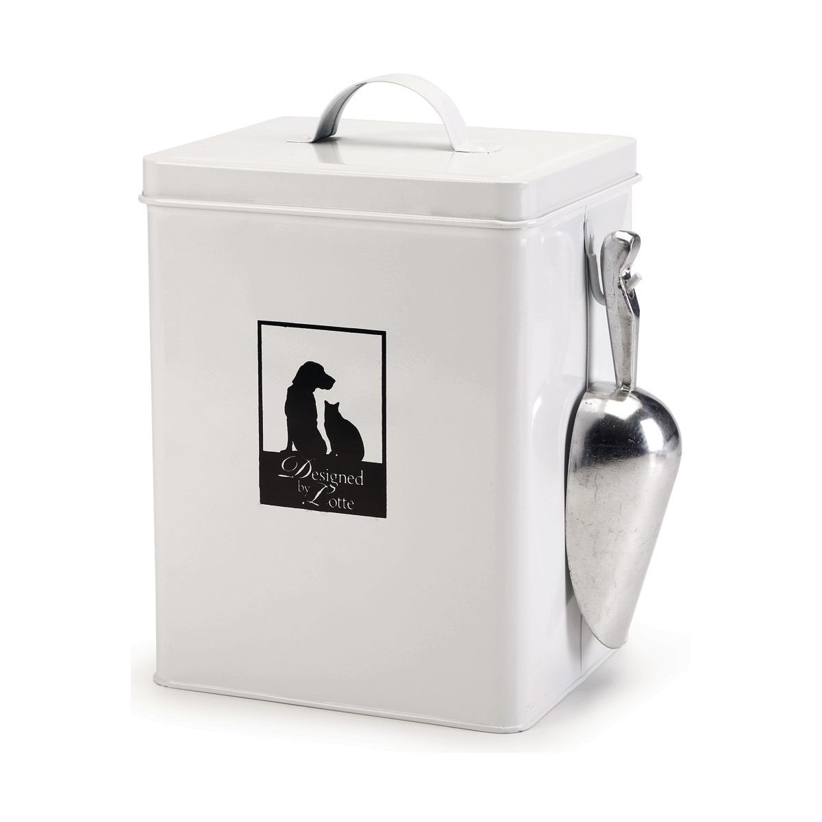 Beeztees metalinis indas su semtuvėliu, 18x16x26cm - 
