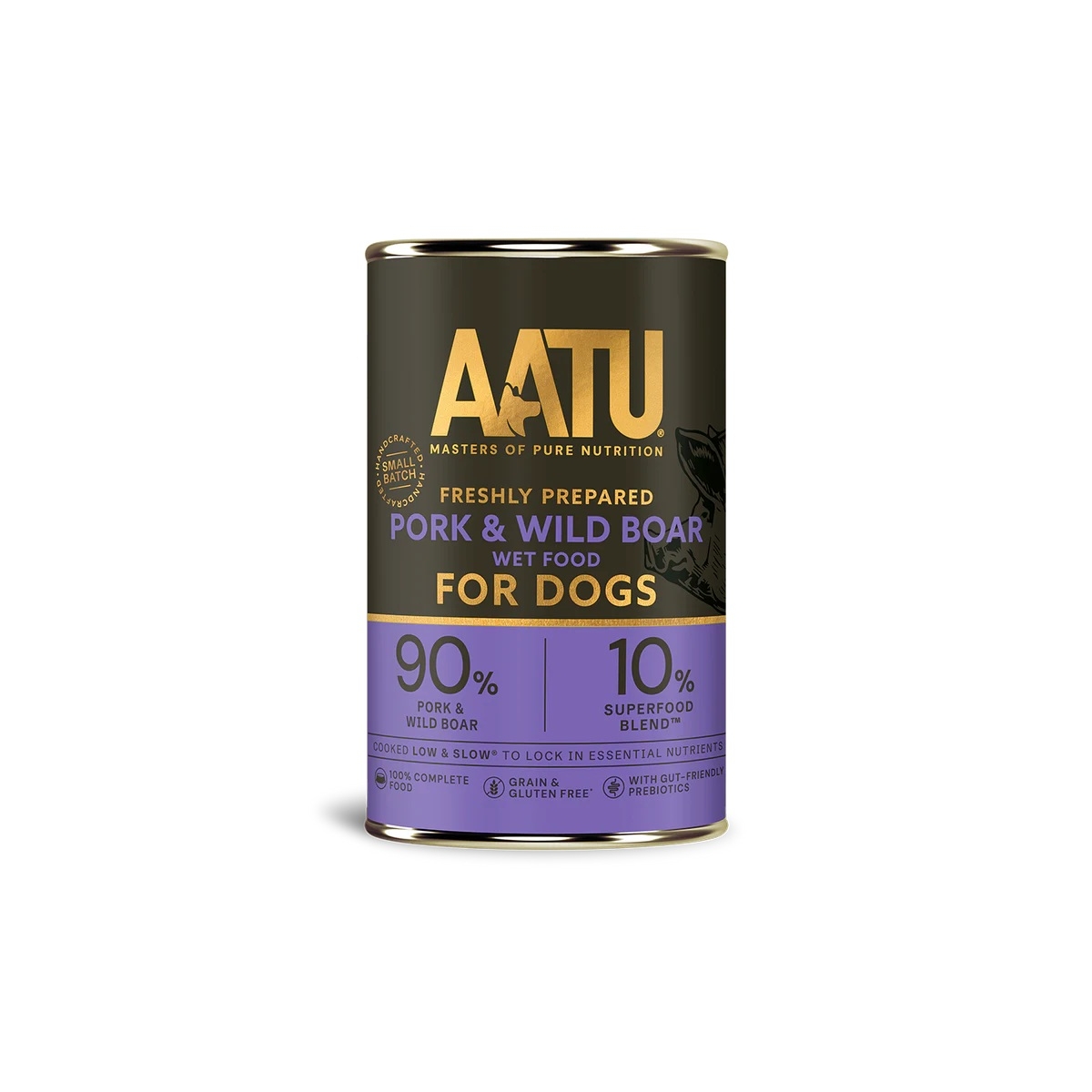Aatu konservai šunims su šerniena ir kiauliena, 400 g - 