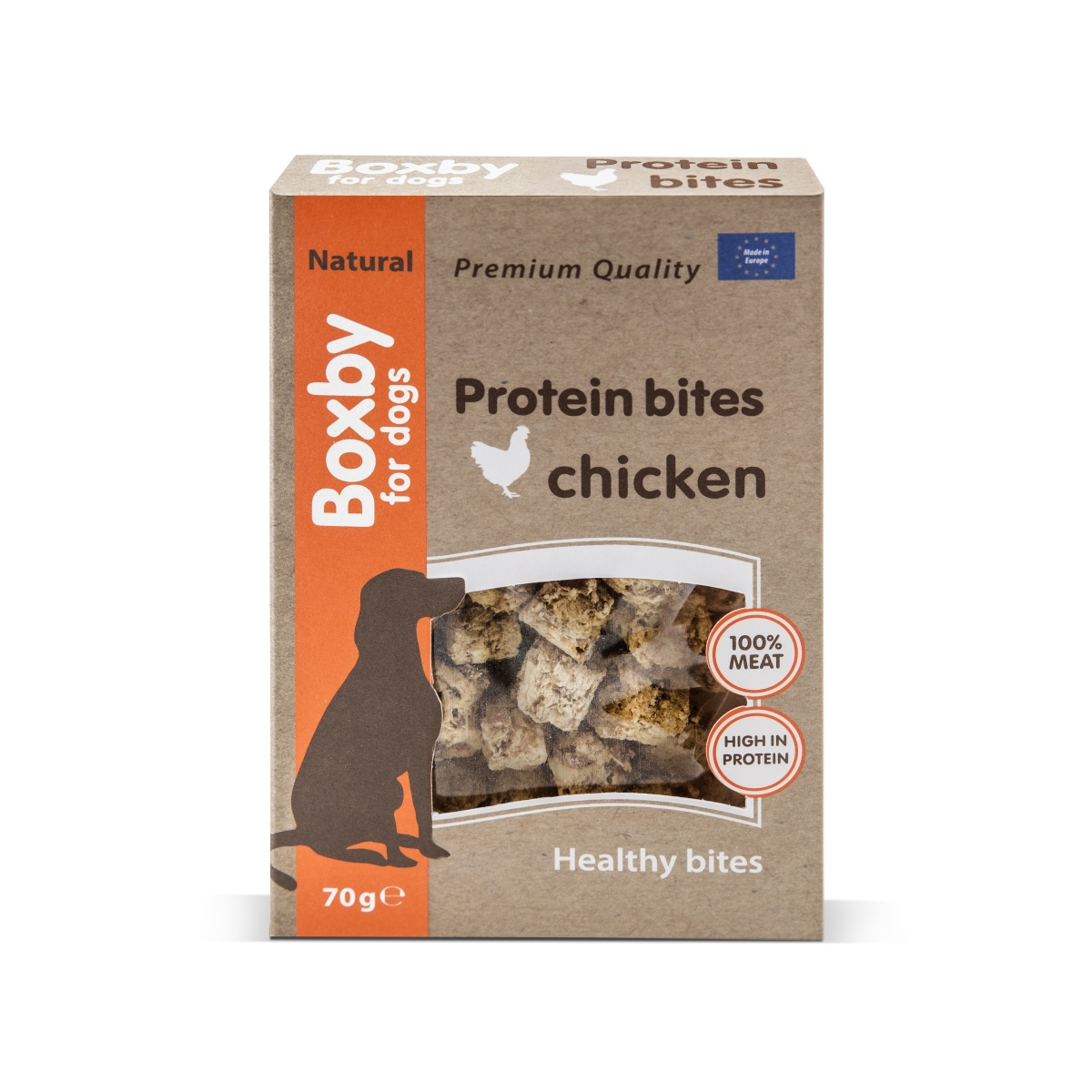 Boxby Protein Bites skanėstas šunims su vištiena, 70 g