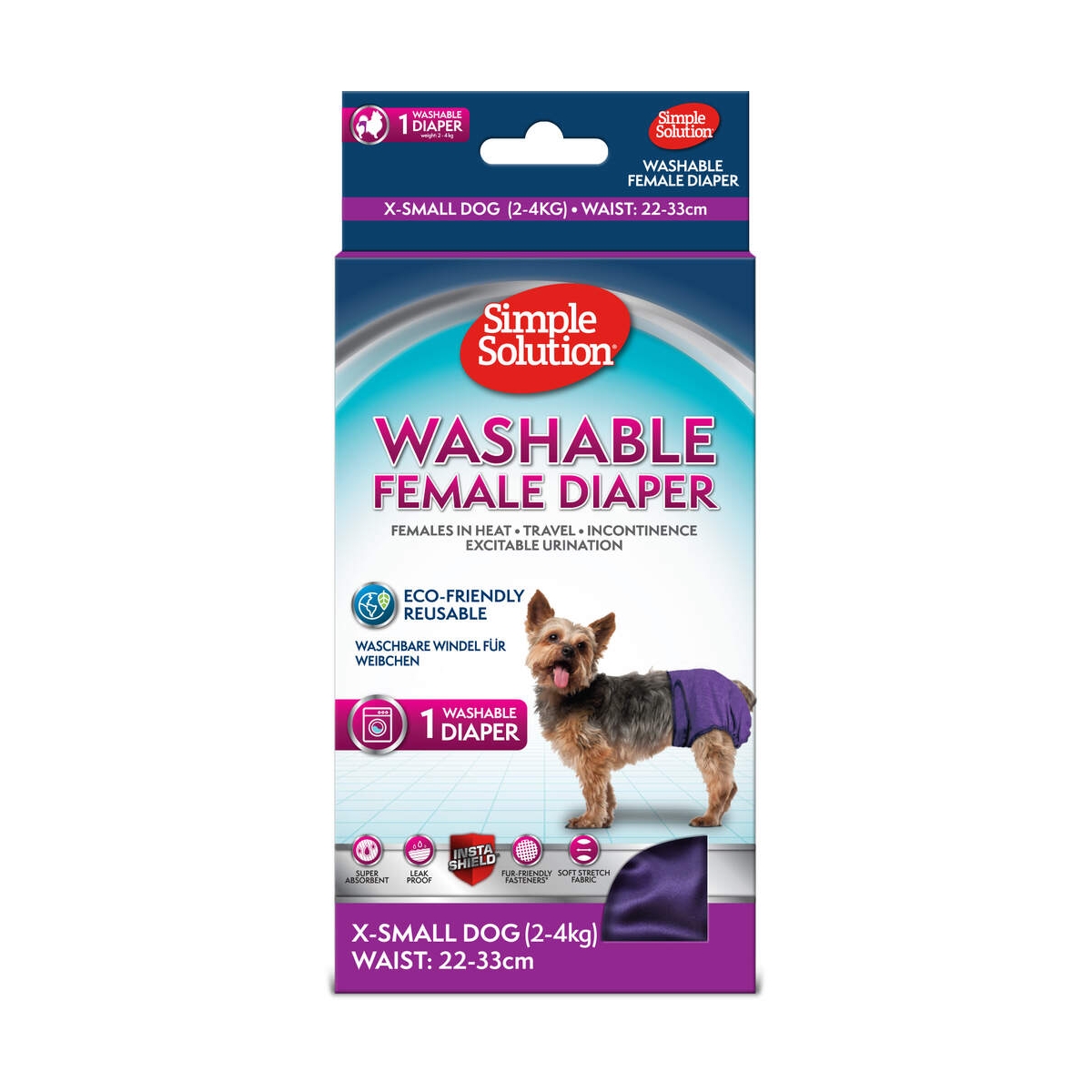 Simple Solution skalbiamos kelnaitės kalytėms, XS - 