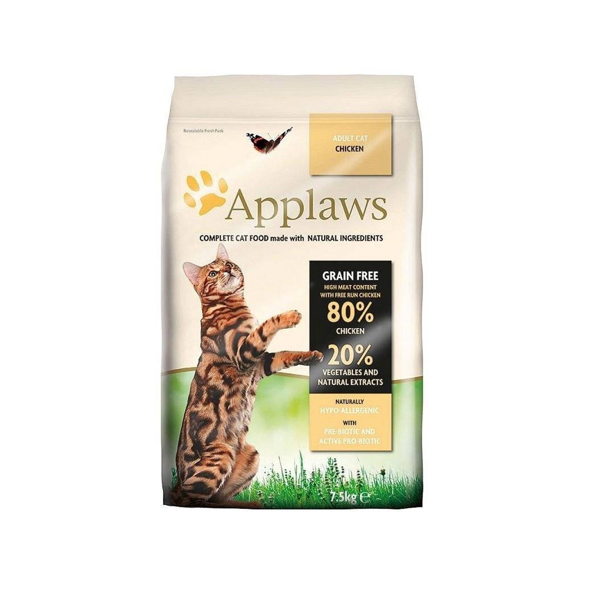 Applaws Adult Cat sausas maistas katėms su vištiena, 7,5 kg