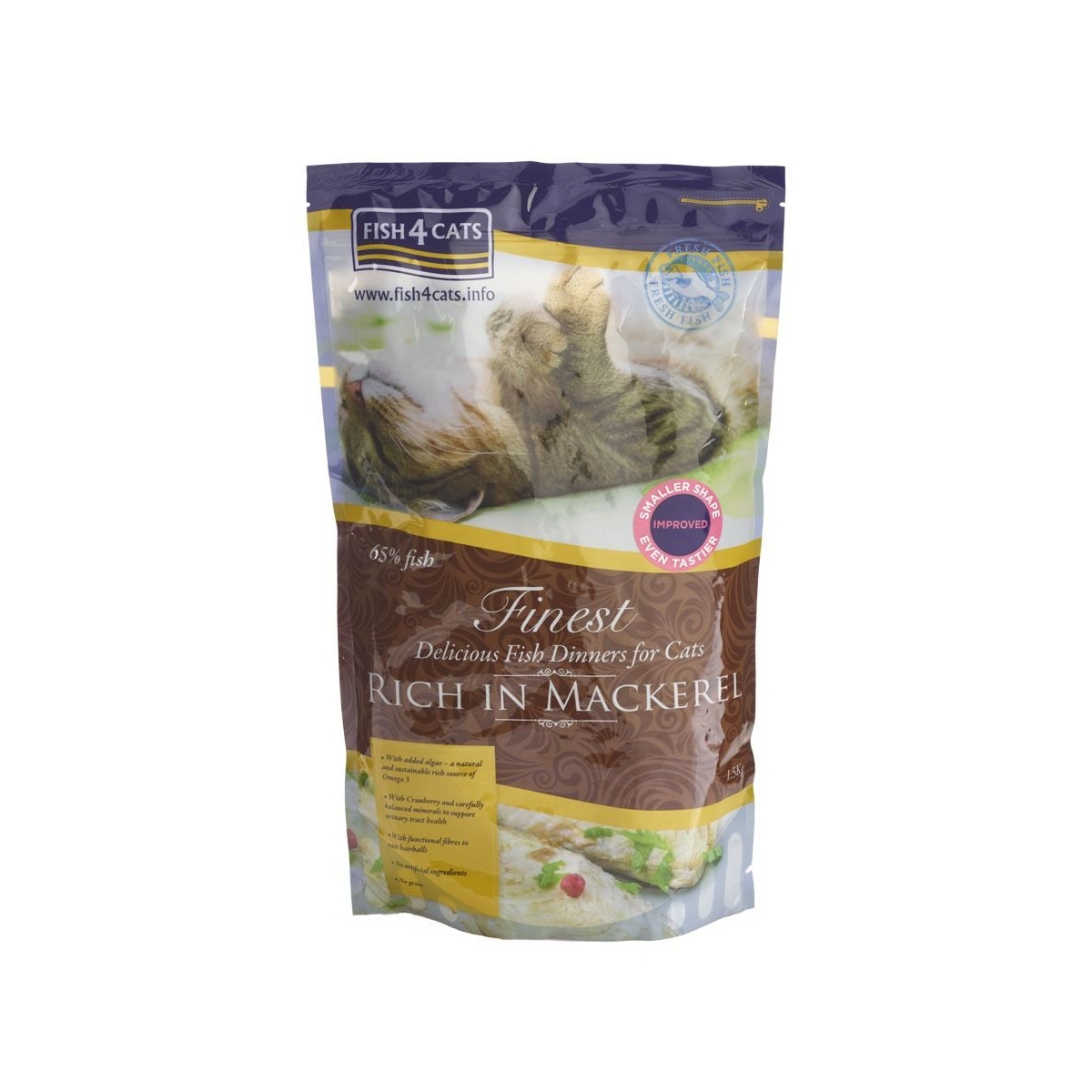 Fish4Cats kačių maistas su skumbrėmis, 1,5 kg - 