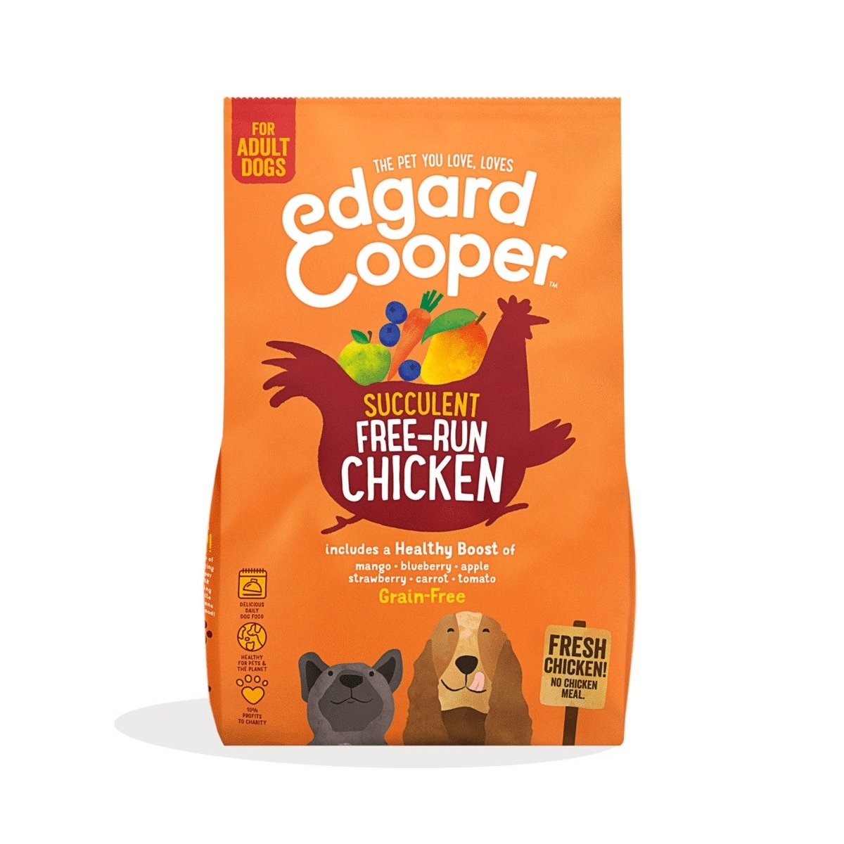 Edgard Cooper maistas šunims su vištiena, 7 kg