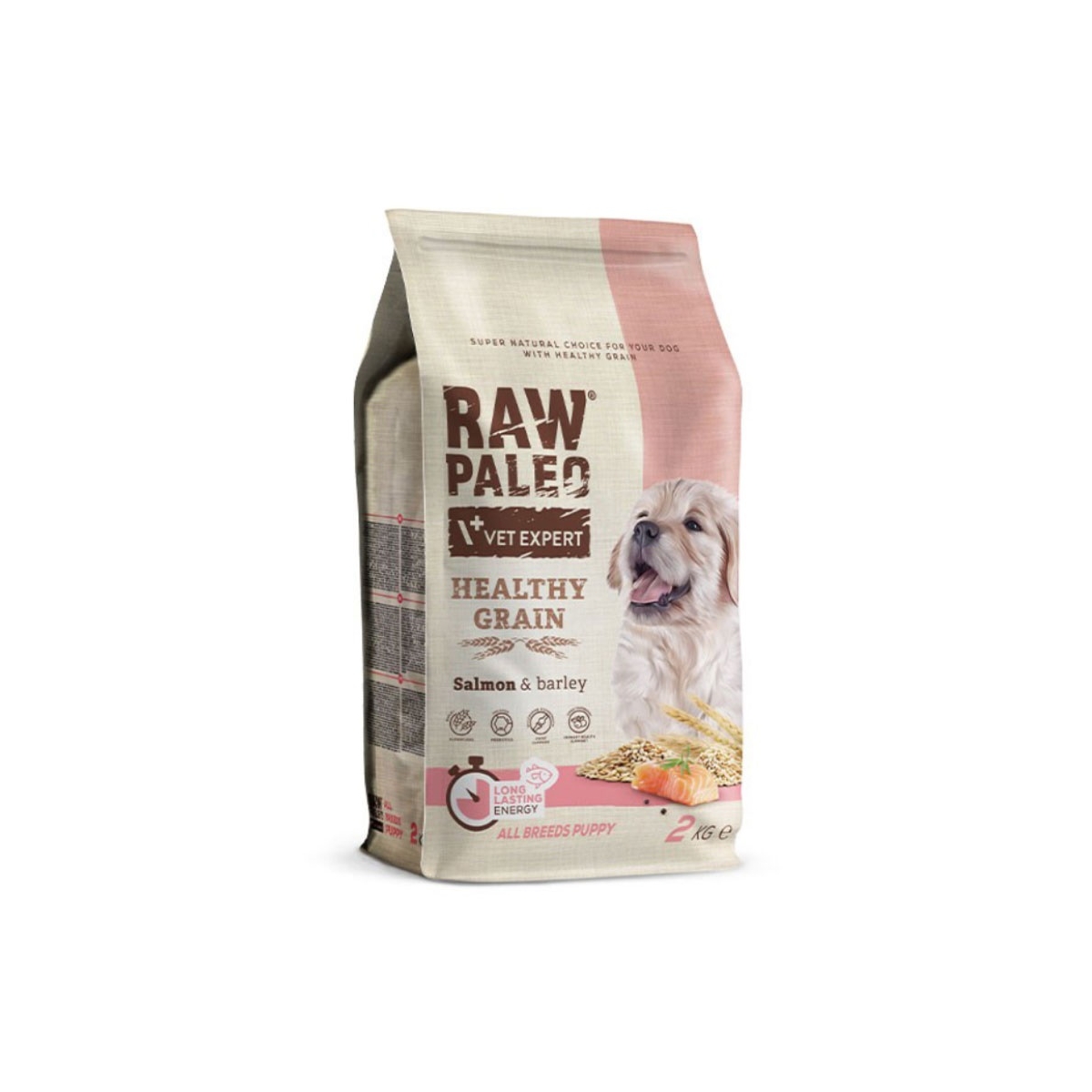 Raw Paleo Healthy Grain Puppy sausas maistas šuniukams su lašiša, 2 kg -  1