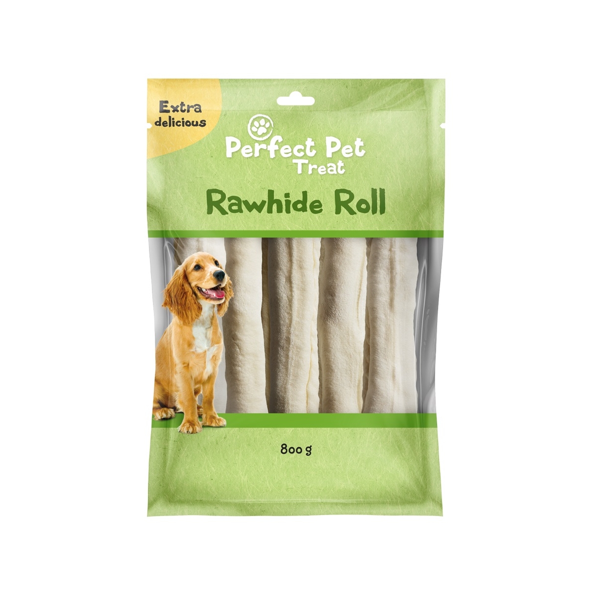 Perfect Pet presuotos jautienos odos kramtomos lazdelės šunims, 800g - 
