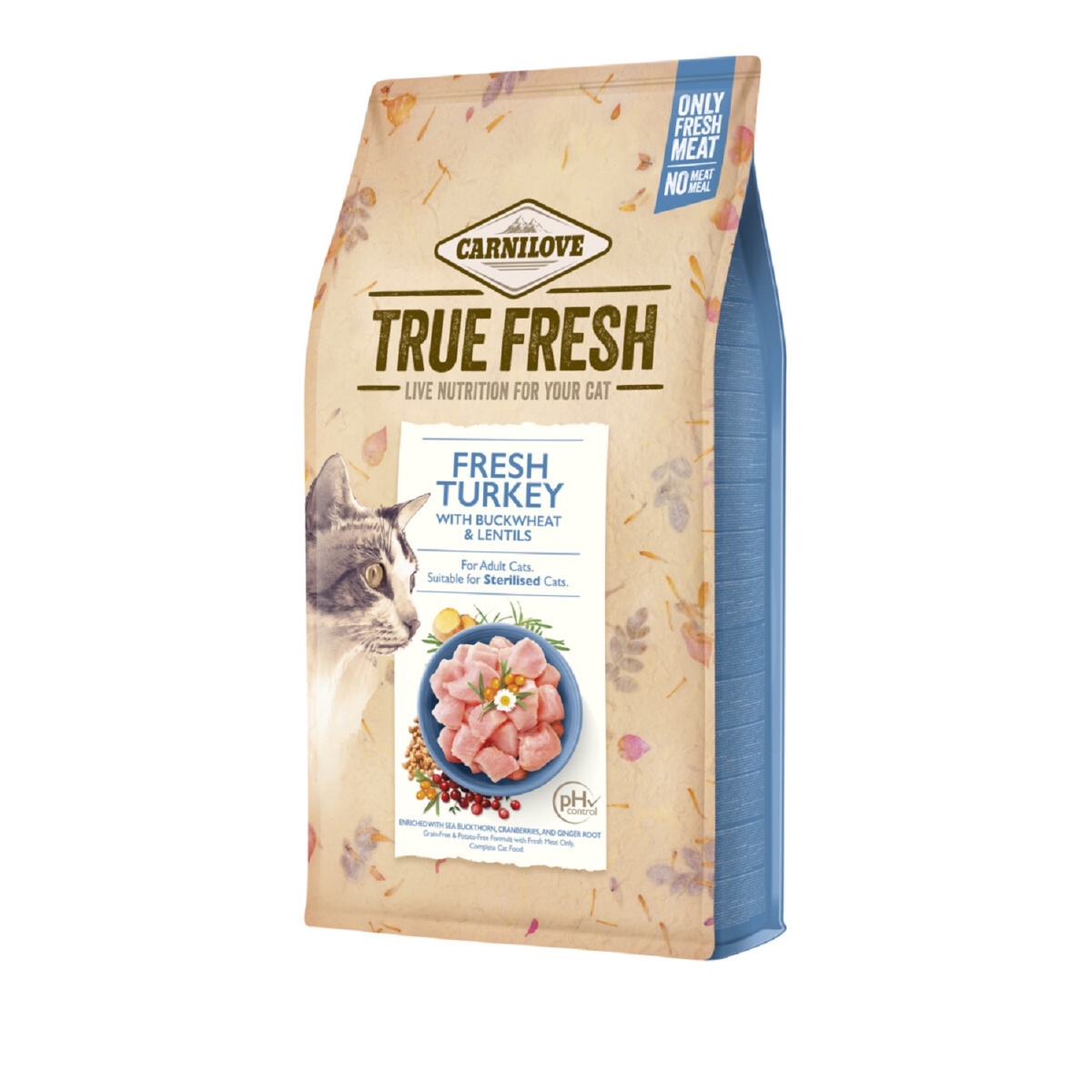 Carnilove True Fresh maistas katėms su kalakutiena, 340g - 