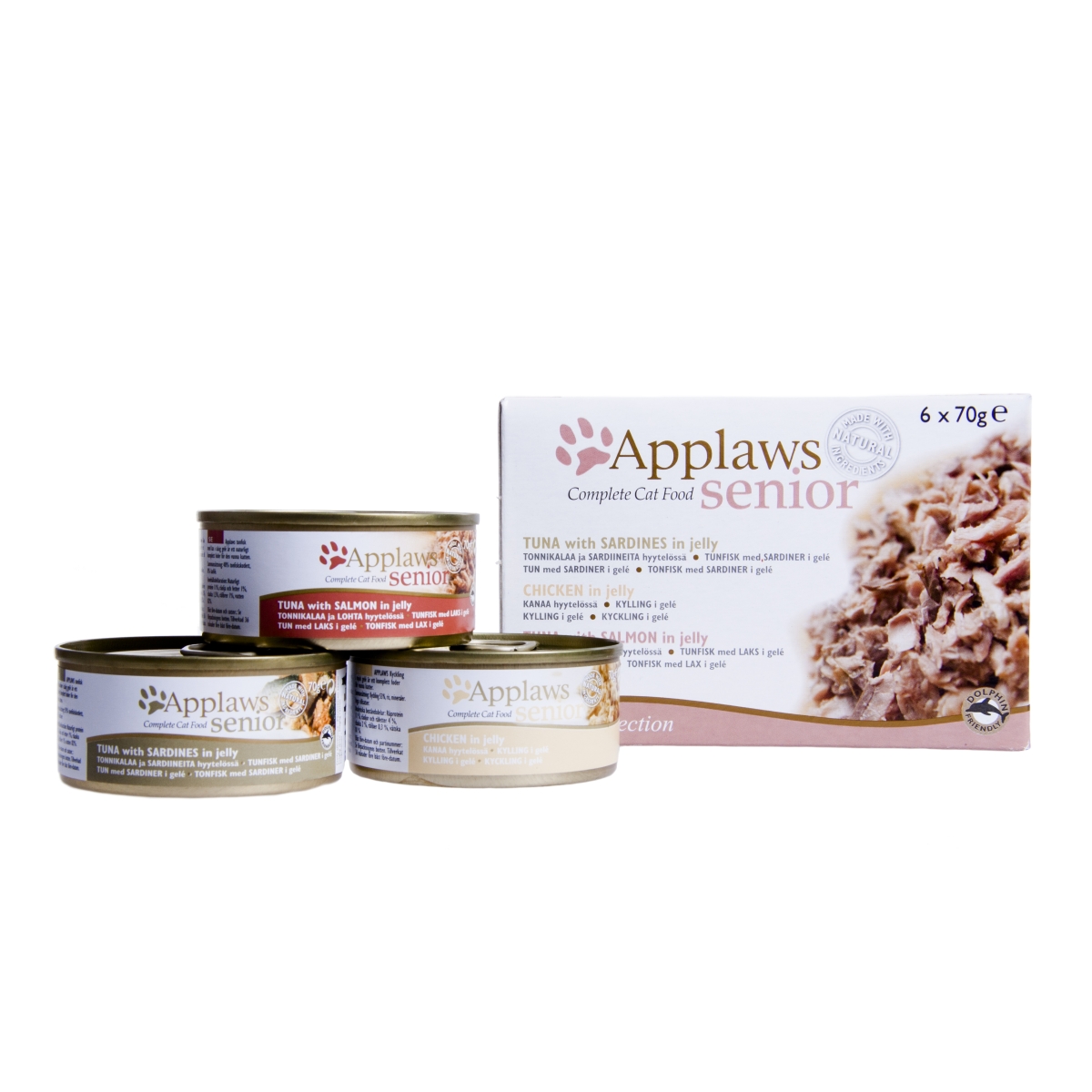 Applaws konservų rinkinys brandaus amž.katėms, 6x70g - 
