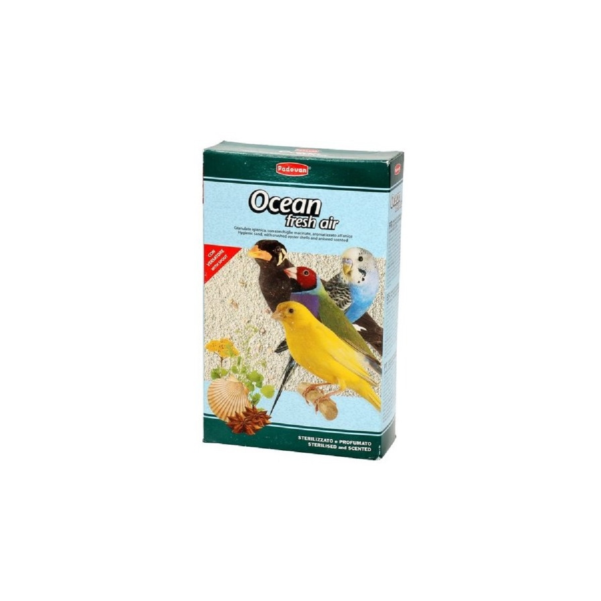 Padovan Ocean Fresh Air smėlis paukščiams, 1 kg - 