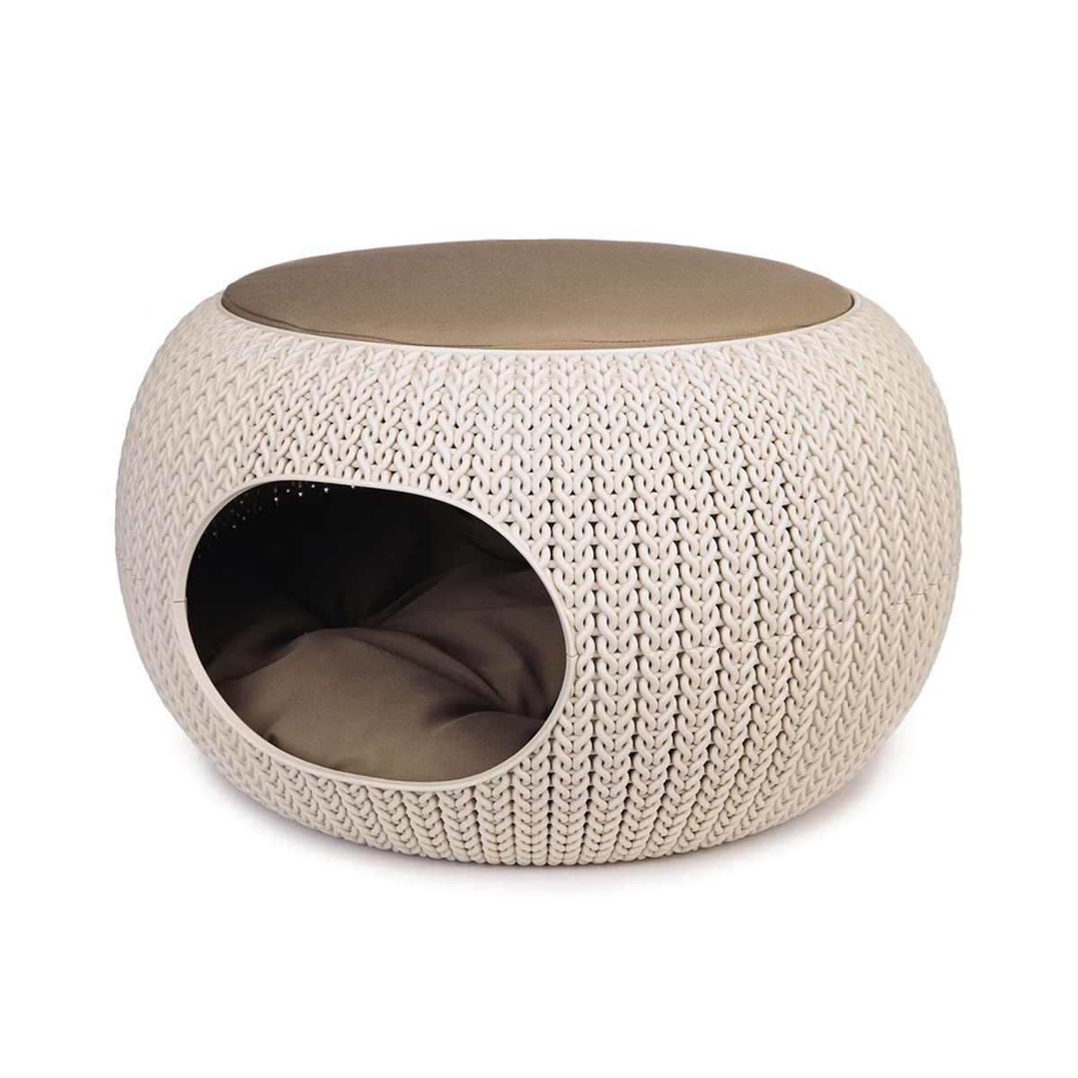 Beeztees Cozy Pet Home guolis, 55cm, kreminis