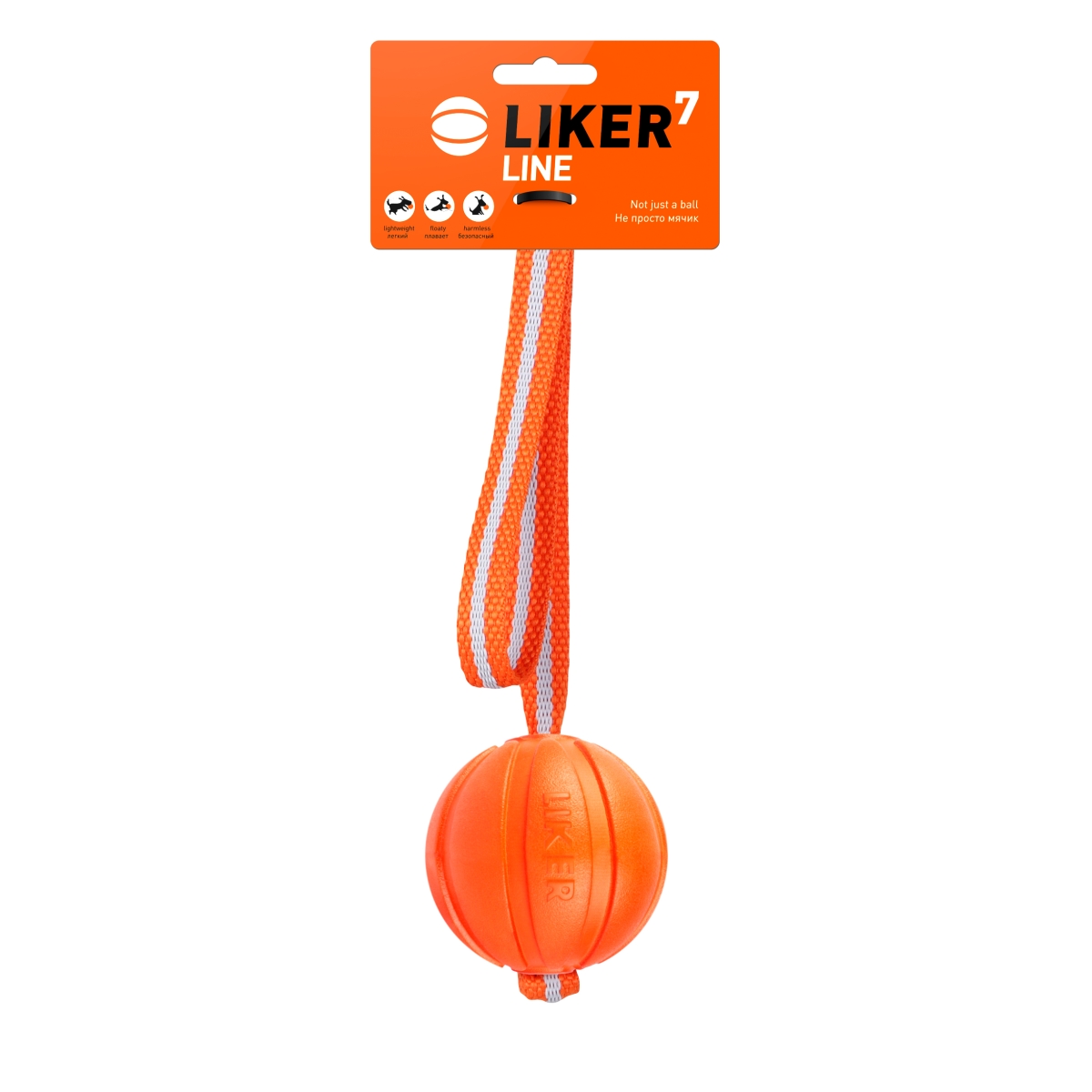 Collar Likers Line žaislas šunims, 7 cm, oranžinis - 
