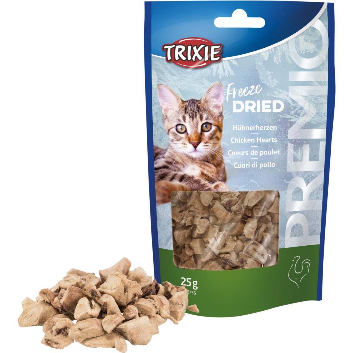 TRIXIE PREMIO ŠALTYJE DŽIOVINTI SKANĖSTAI KATĖMS - VIŠTIENOS ŠIRDELĖS, 25 G - 