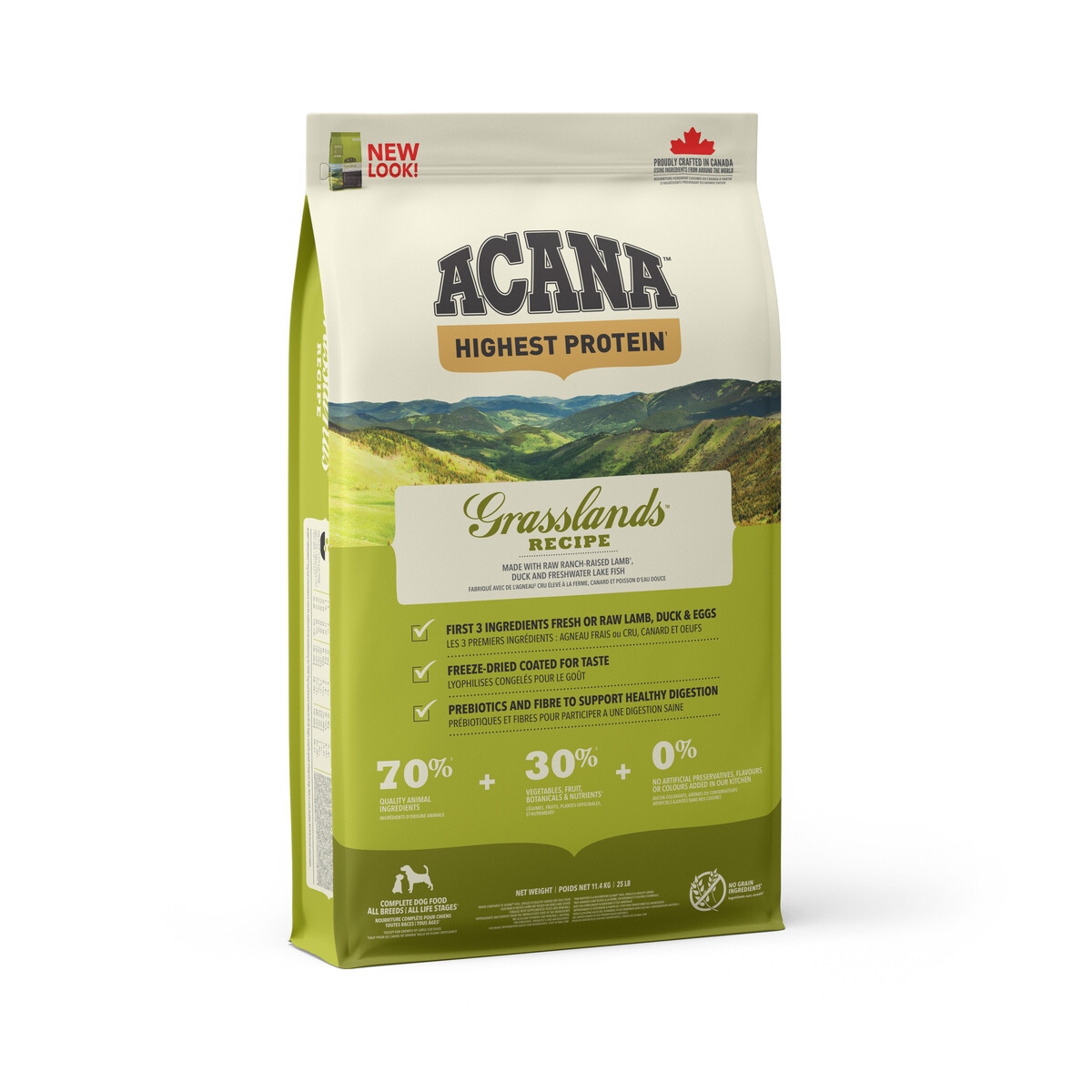 ACANA GRASSLAND SAUSAS MAISTAS ŠUNIMS, 11,4 KG - 