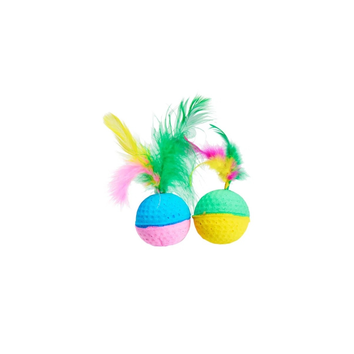 L&B JuicyVibes kamuoliukai su plunksnomis, 2vnt - 