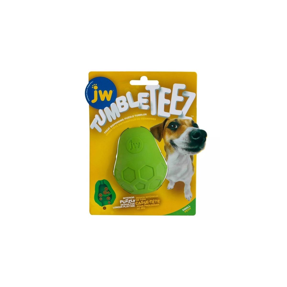 JW Tumble Teez žaislas šunims S, žalias -  1