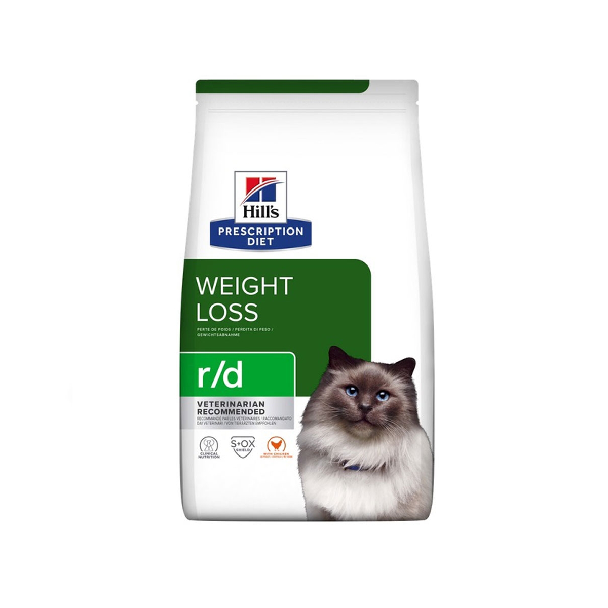 Hills PD Feline r/d maistas katėms, 3 kg - 