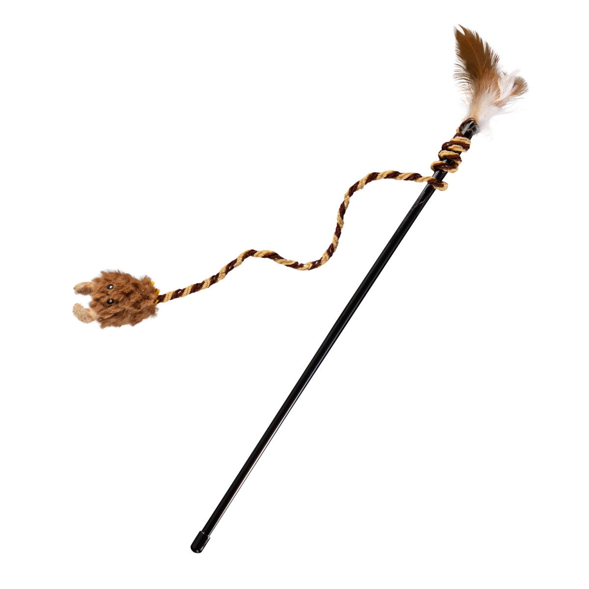 Little & Bigger kalėdinis žaislas katėms, lazdelė su briedžiu - 
