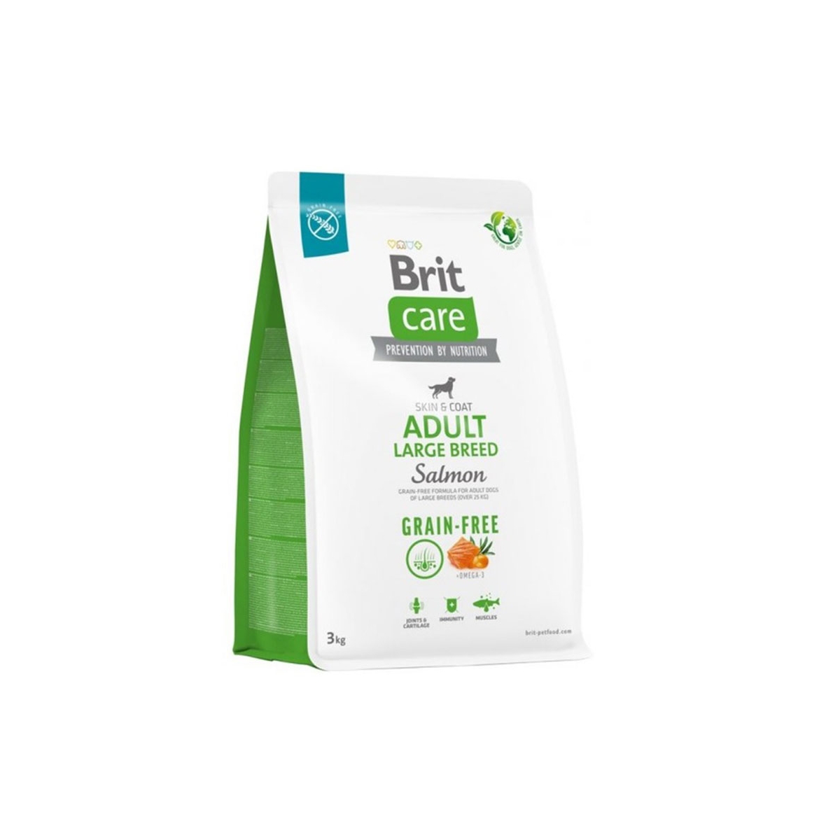 Brit Care sausas maistas didelių veislių šunims su lašiša, 3 kg - 