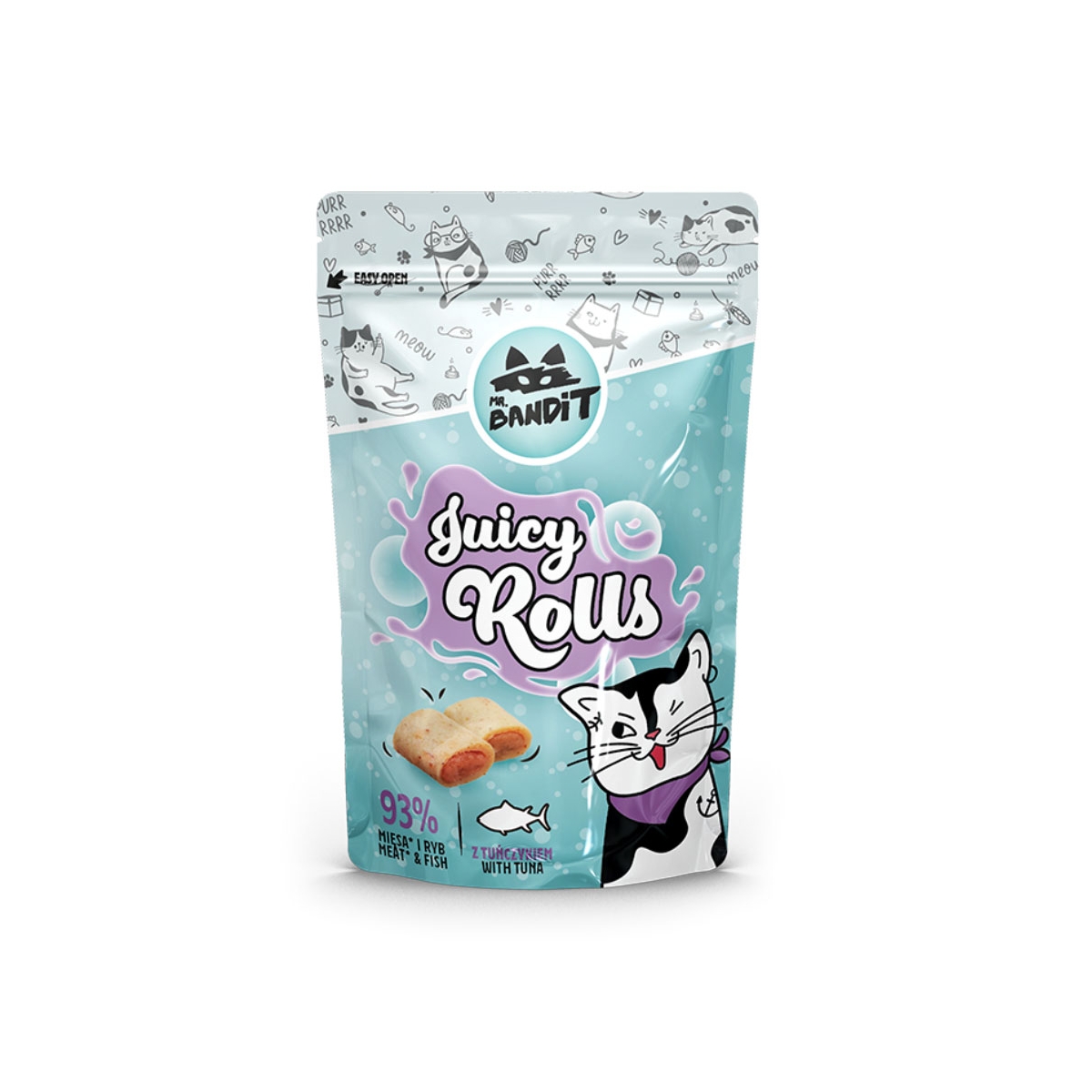 Mr.Bandit Juicy Rolls skanėstai katėms su tunu, 40g - 