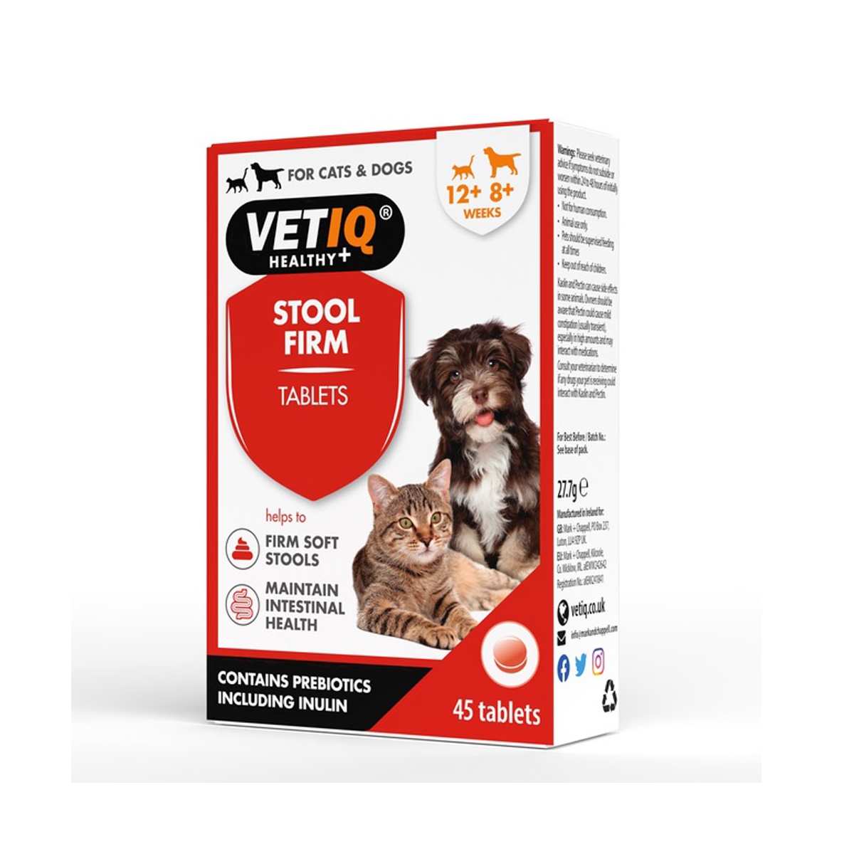 VETIQ Stool Firm papildai šunų žarnyno veiklai, 45 vnt. - 