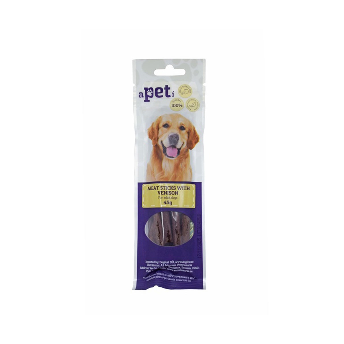 Apeti elnienos lazdelės šunims, 45 g - 