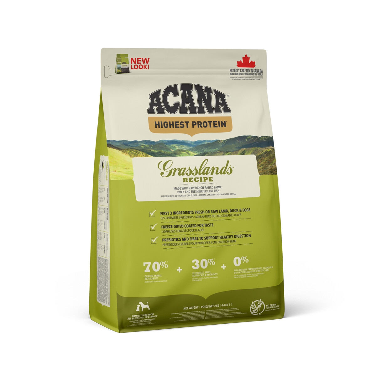 ACANA GRASSLAND SAUSAS MAISTAS ŠUNIMS, 2 KG - 