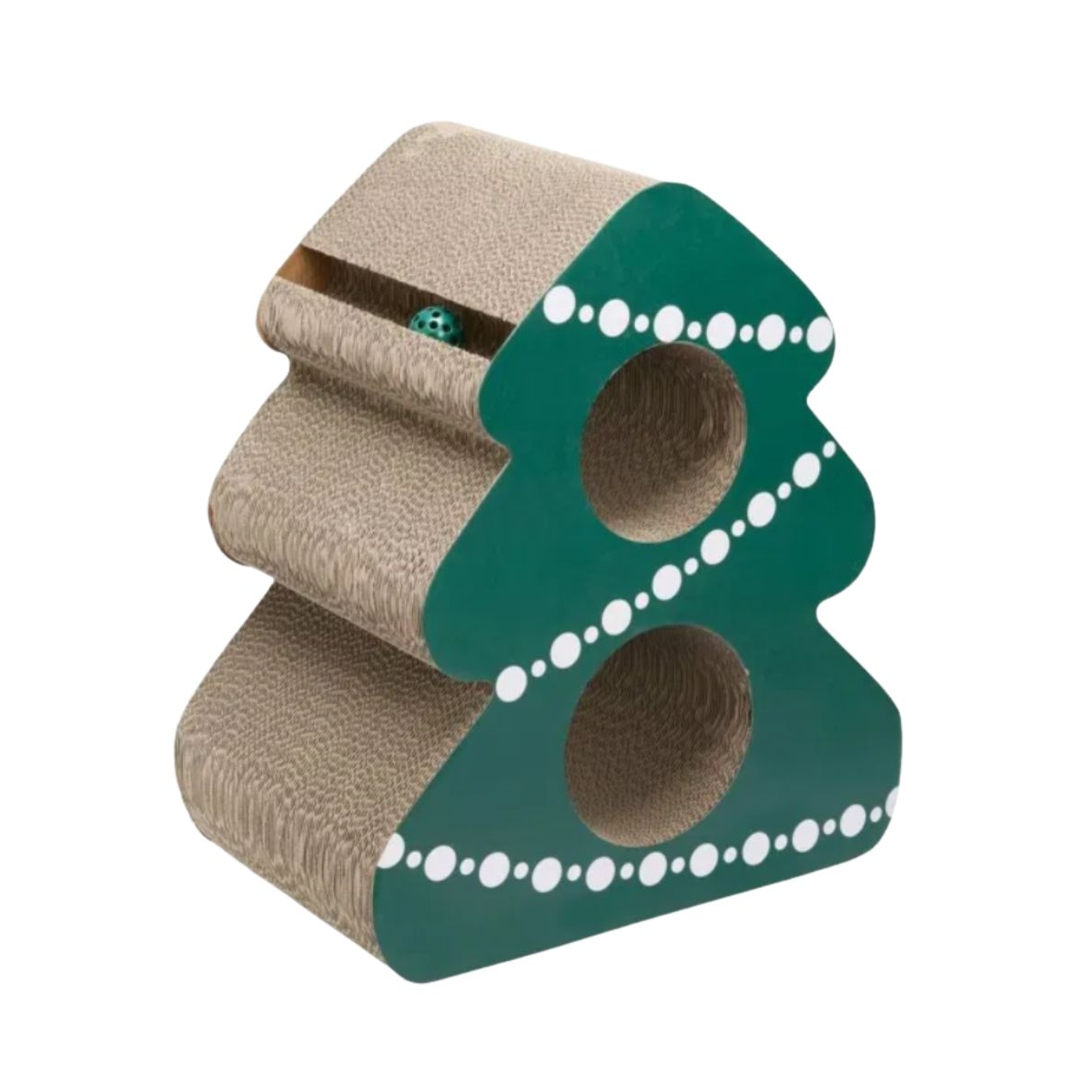 Little & Bigger kalėdinė kartoninė draskyklė katėms, eglutė, 54 cm - 