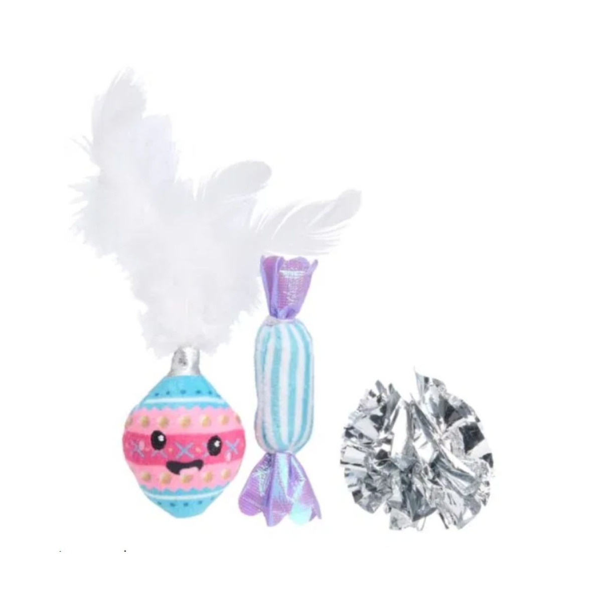 Little & Bigger kalėdinių žaislų rinkinys katėms, 3 vnt. - 