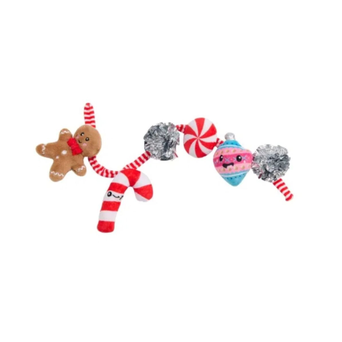 Little & Bigger kalėdinis žaislas katėms, žaisliukai ant virvelės - 