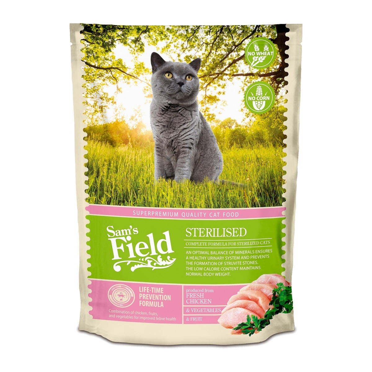 Sam's Field complete sterilised maistas katėms 400g - 