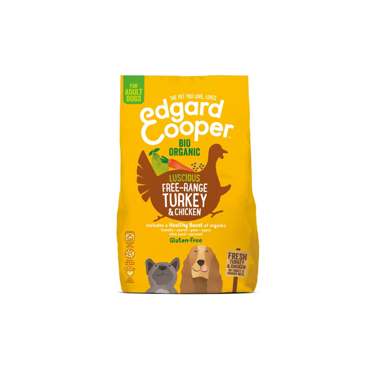 EDGARD COOPER KOERA TÄISSÖÖT KALKUN/KANA 2,5KG* -  1