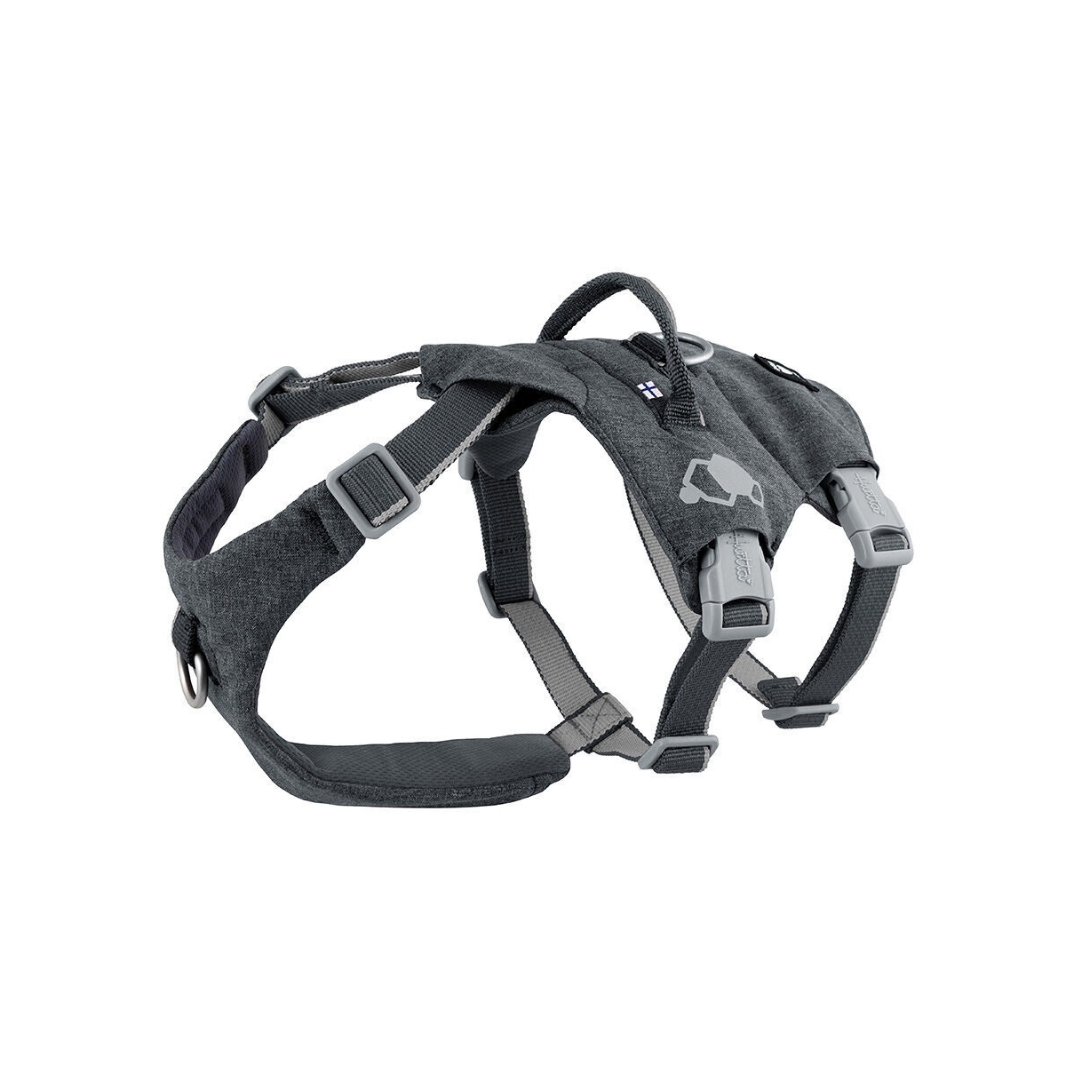 Hurtta Safeguard Eco petnešos šunims, 55-70 cm, juodos -  1