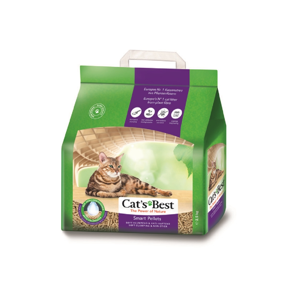 Cat's Best Smart Pellets kraikas katėms, 5 L, 2,5 kg -  1