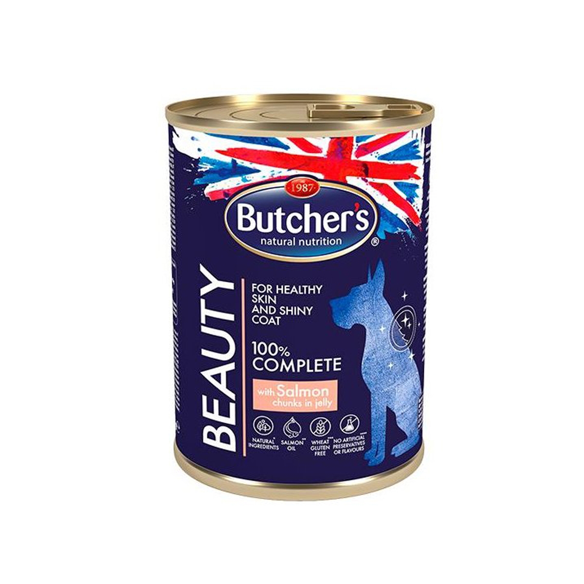 Butcher's Beauty lašišos konservai šunims, 400 g - 