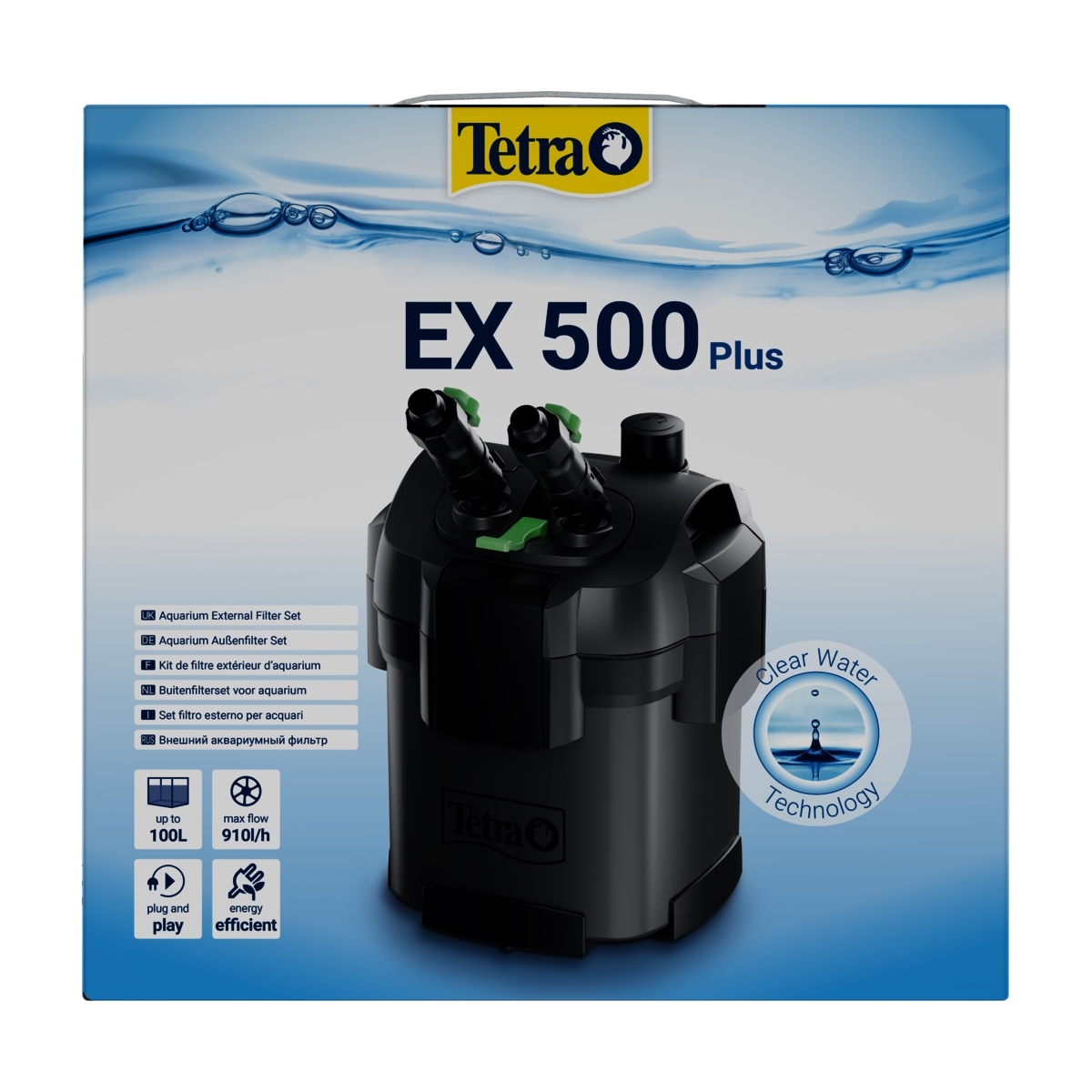 TETRA AKVAARIUMI FILTER EX 500 PLUS  EXTERNAL FILTER UP TO 100L - 