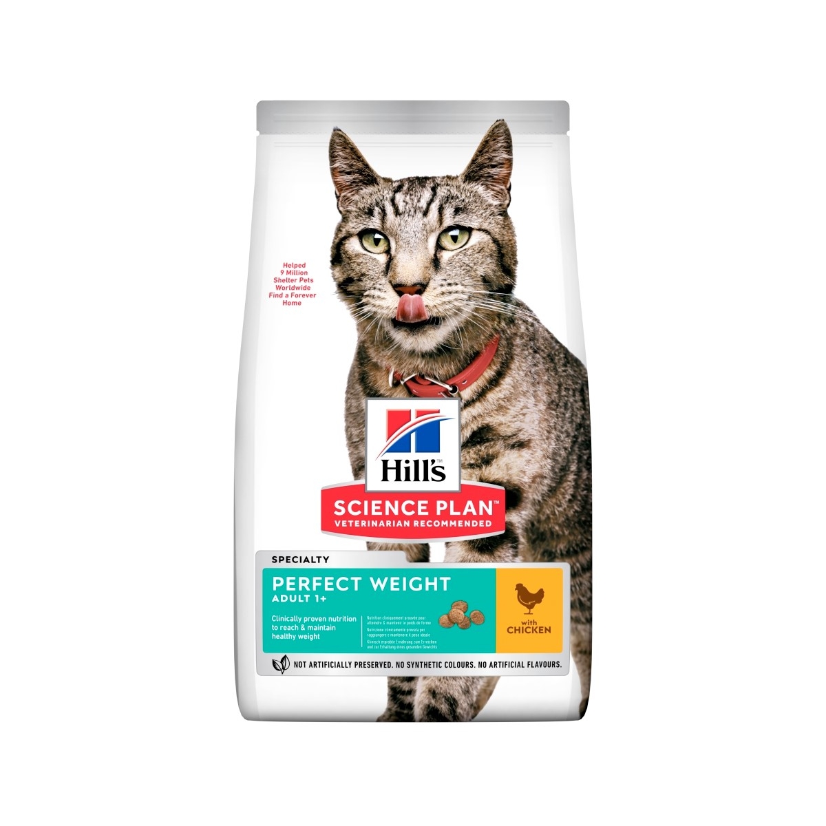 Hill's Feline Adult Perfect Weight maistas katėms 1,5kg - 