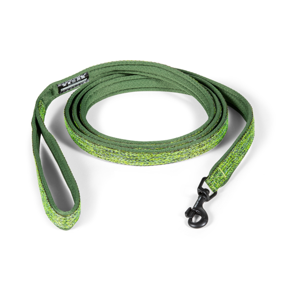 Feel Active paminkštintas pavadėlis šunims, 1,5 × 200 cm, žalias - 