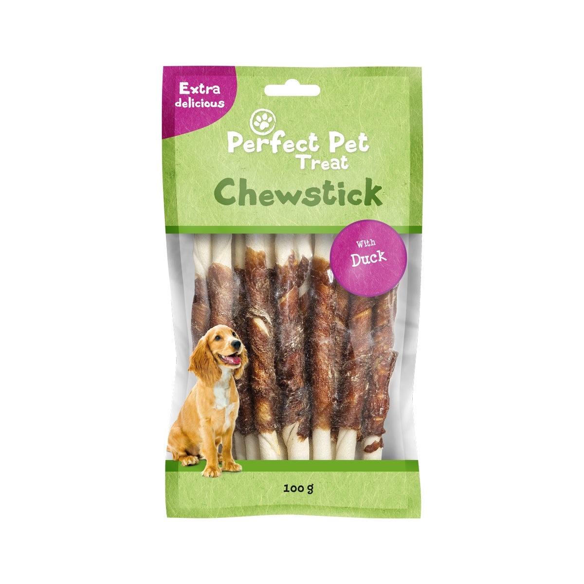 Perfect Pet Wrapped skanėstas šunims, su antiena, 100g - 