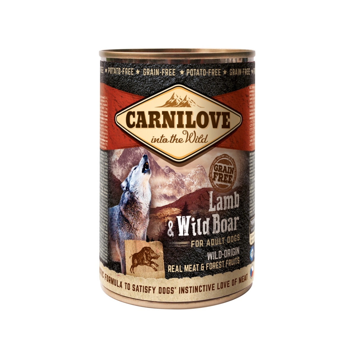 Carnilove konservuotas maistas šunims, su ėriena ir šerniena, 400g - 