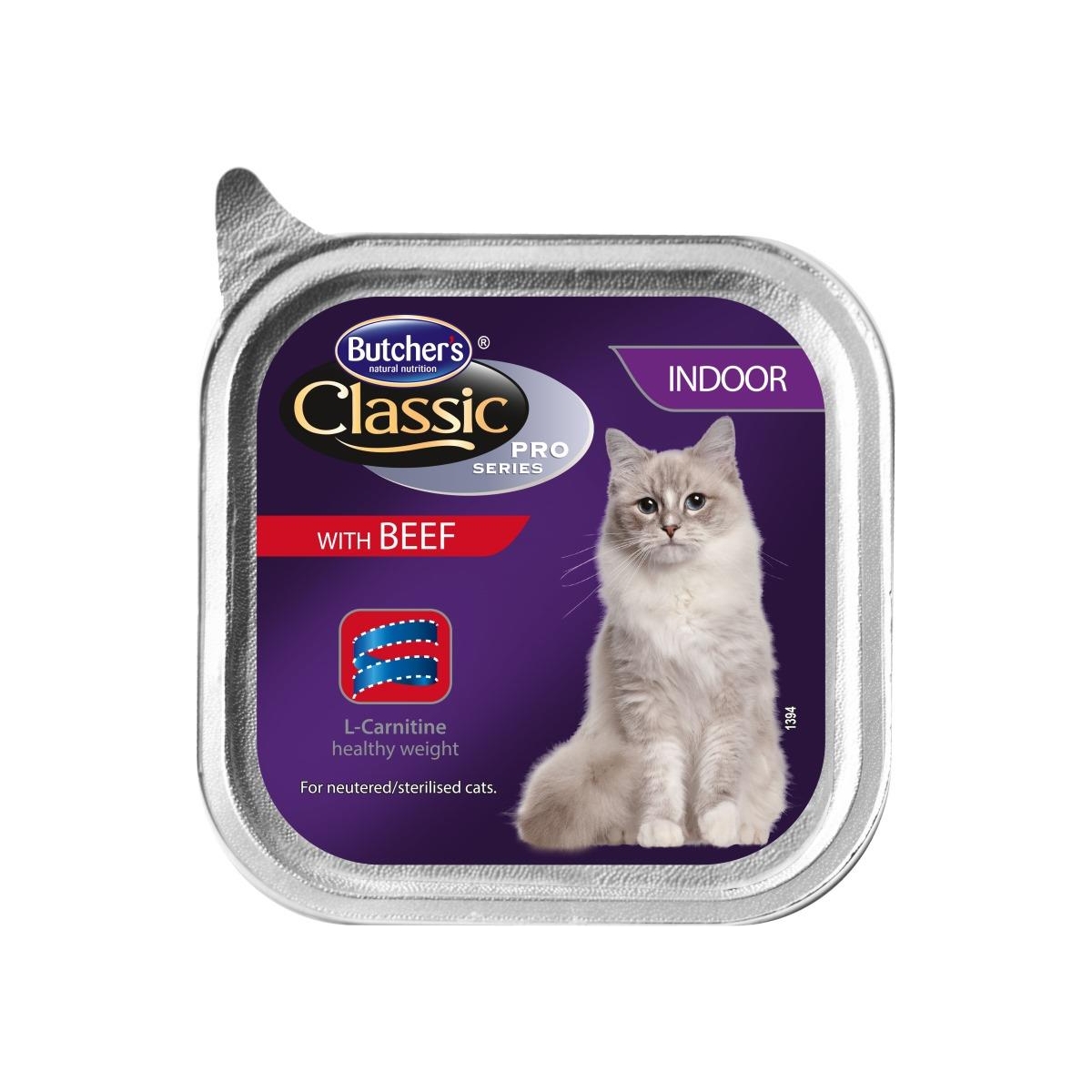 Butcher's Pro Indoor jautienos konservai katėms, 100 g - 