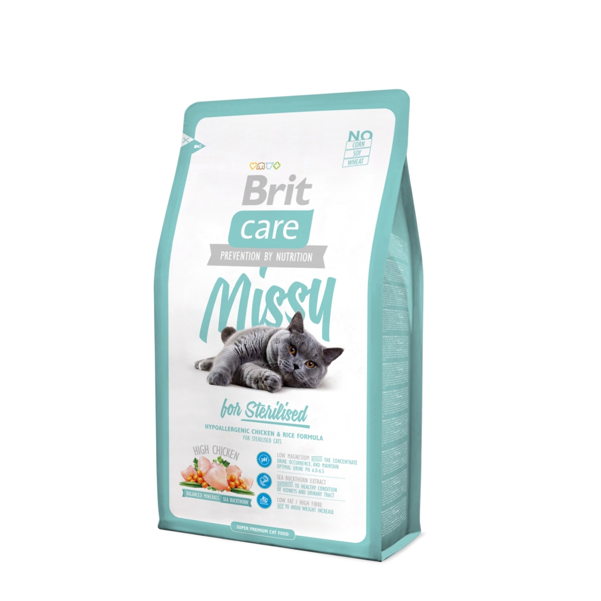 Brit Care missy sterilised sausas maistas katėms 7kg   - 