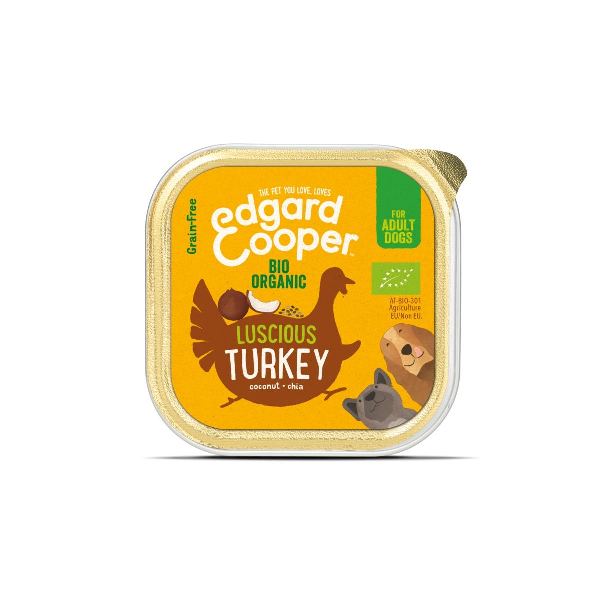 Edgard Cooper konservai šunims, su ekologiška kalakutiena, 100g - 