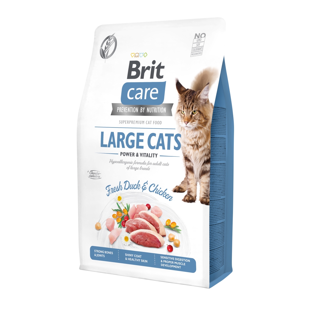 Brit Care Large Cats Power&Vitality sausas maistas katėms. 400 g - 