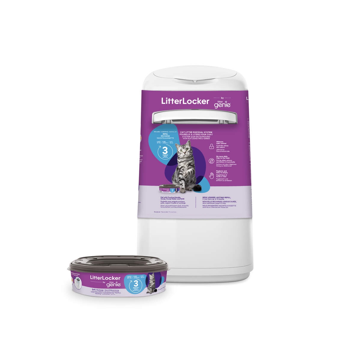 LitterLocker Genie konteineris kačių kraiko atliekoms - 