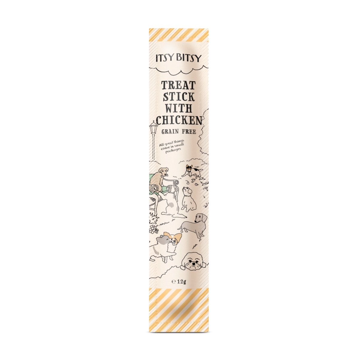 ItsyBitsy mėsos lazdelė šunims – su vištiena, 12g - 